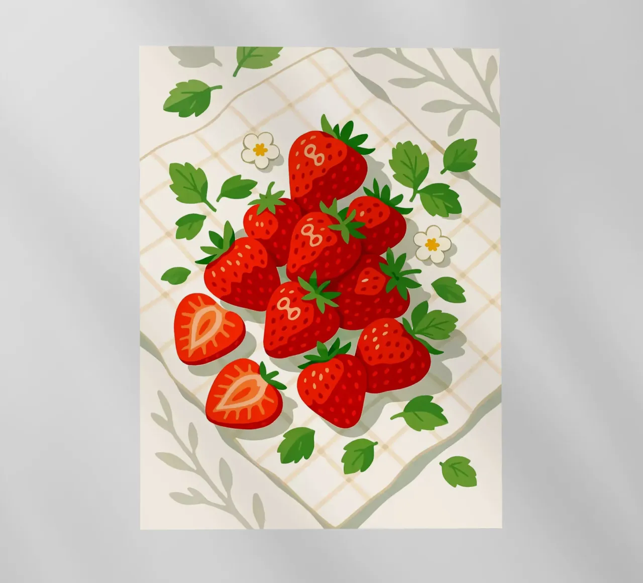 Fragole - Una tavola stilizzata pellicola backlit da BasicShopByBell