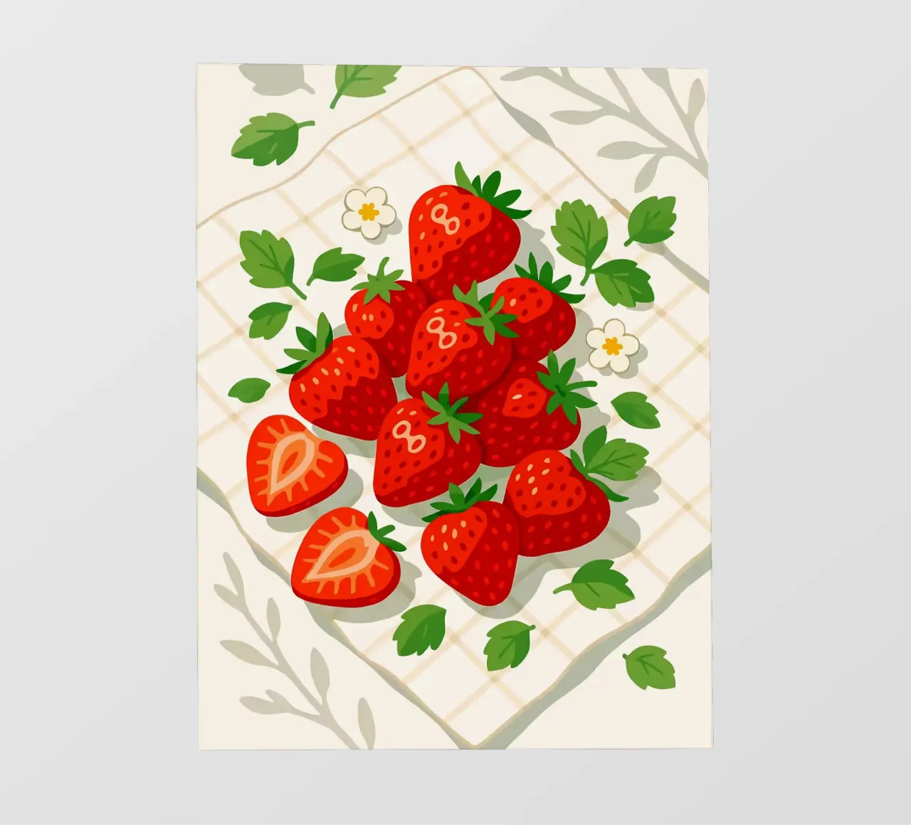 Fragole - Una tavola stilizzata pellicola backlit da BasicShopByBell
