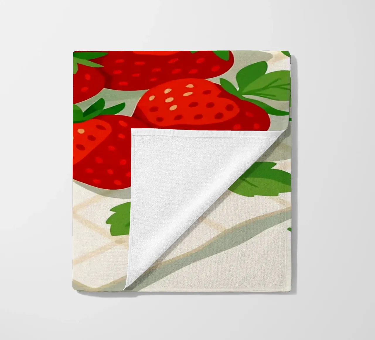 Fragole - Una tavola stilizzata telo mare da BasicShopByBell