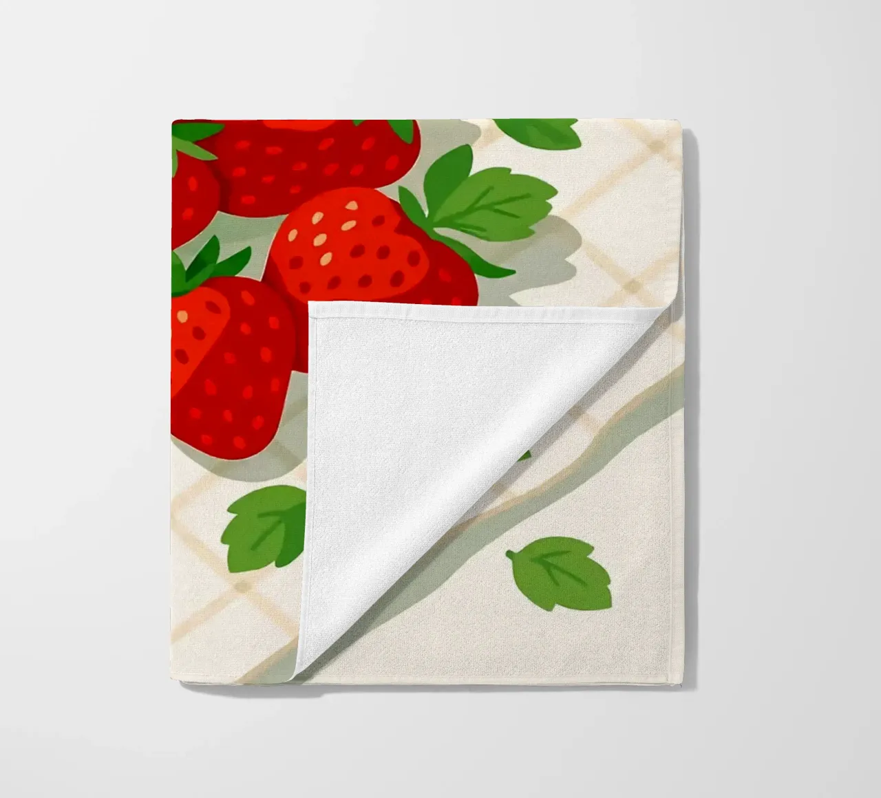 Fragole - Una tavola stilizzata telo mare da BasicShopByBell