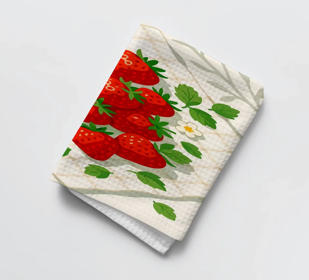 Fragole - Una tavola stilizzata canovaccio da cucina da BasicShopByBell