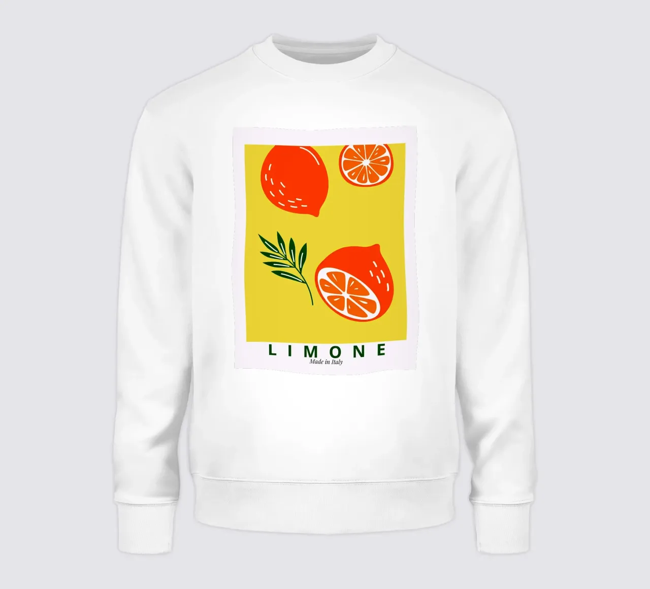 Limone Made in Italy felpa da BasicShopByBell