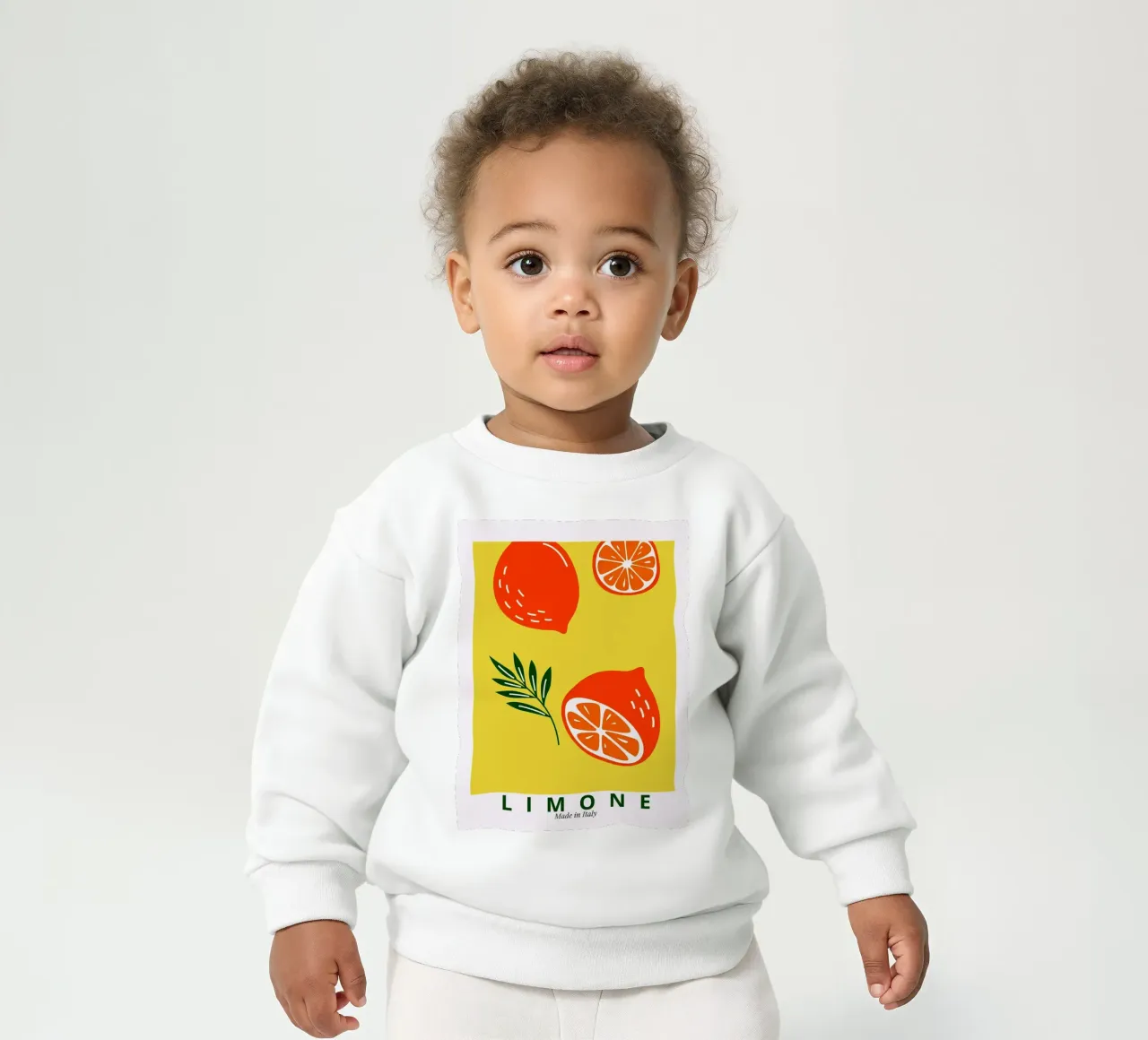 Limone Made in Italy felpa neonato da BasicShopByBell