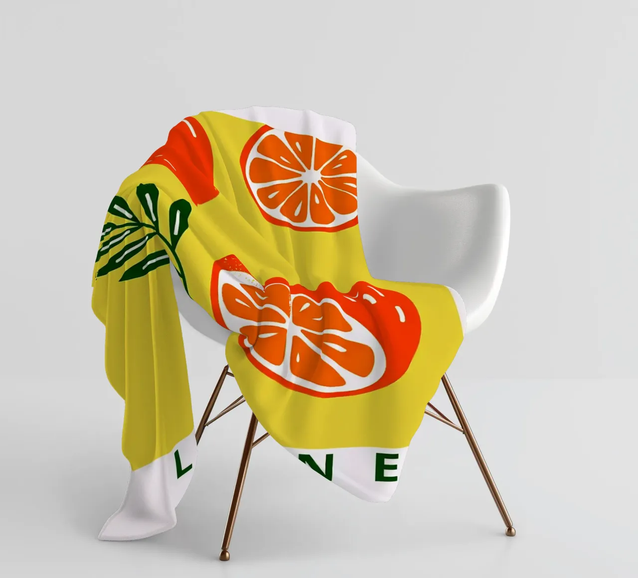 Zitrone Hergestellt in Italien Fleecedecke von BasicShopByBell
