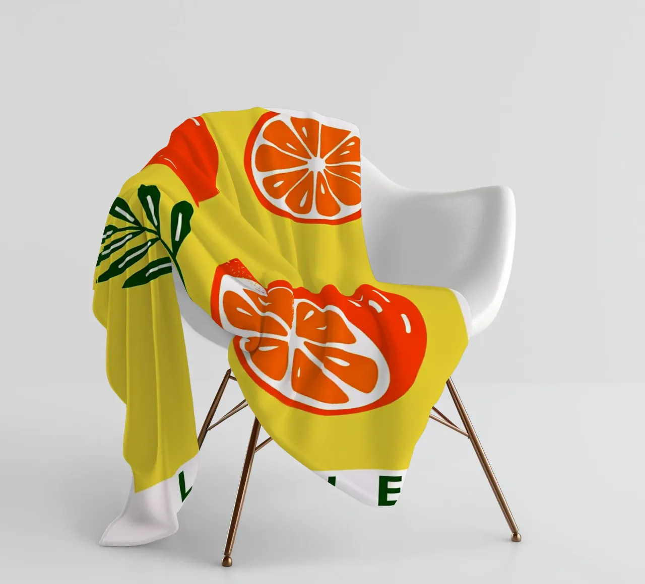 Zitrone Hergestellt in Italien Fleecedecke von BasicShopByBell