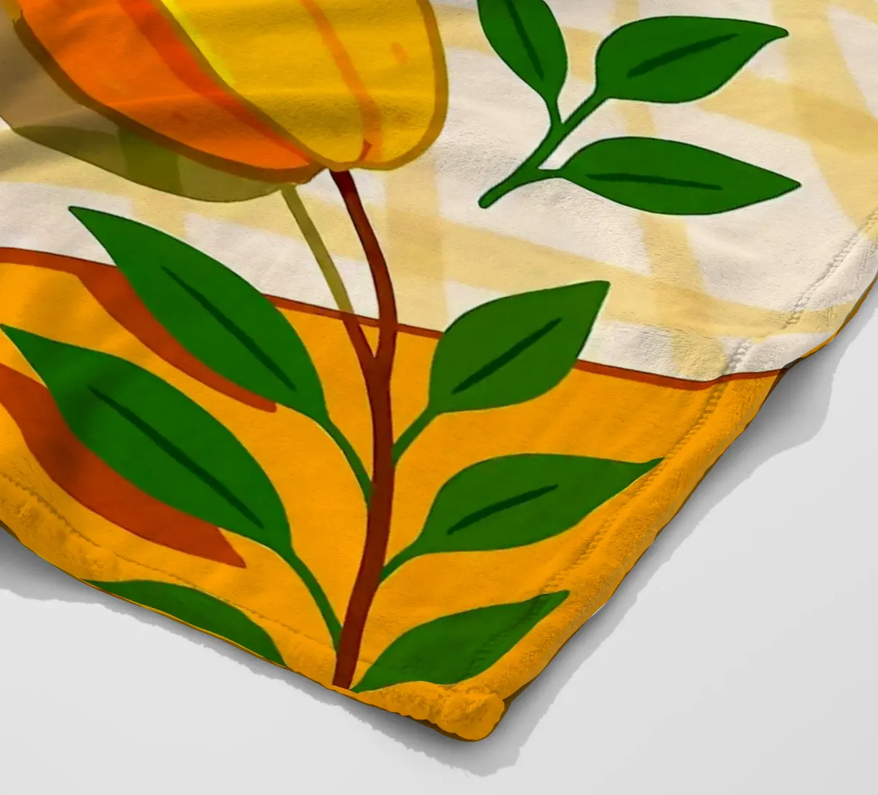 Frutta a stella: una tavola stilizzata coperta in pile da BasicShopByBell