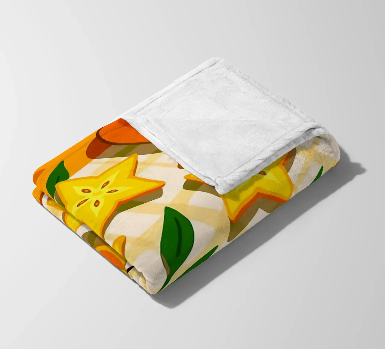 Frutta a stella: una tavola stilizzata coperta in pile da BasicShopByBell