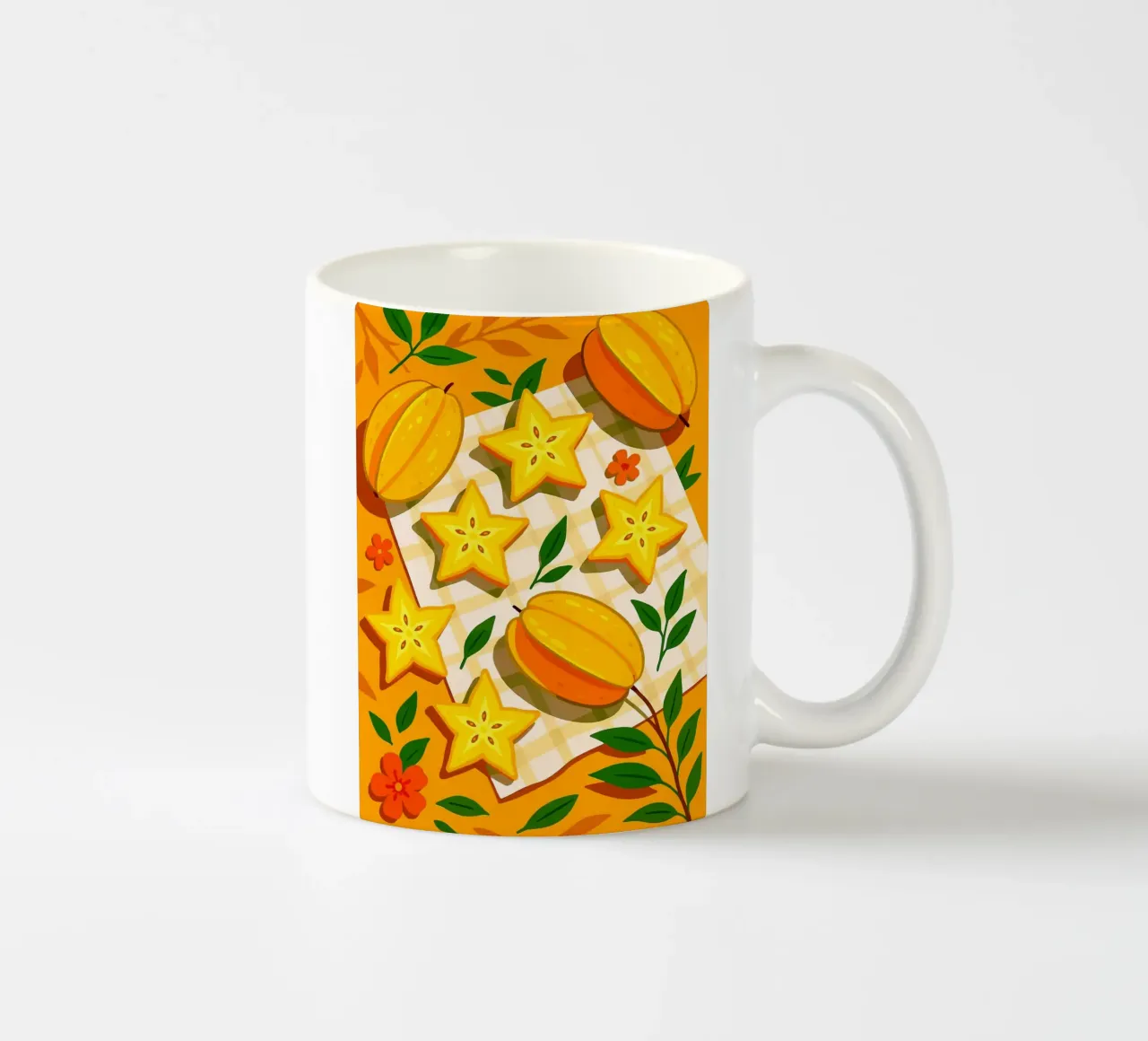 Frutta a stella: una tavola stilizzata tazza in ceramica da BasicShopByBell