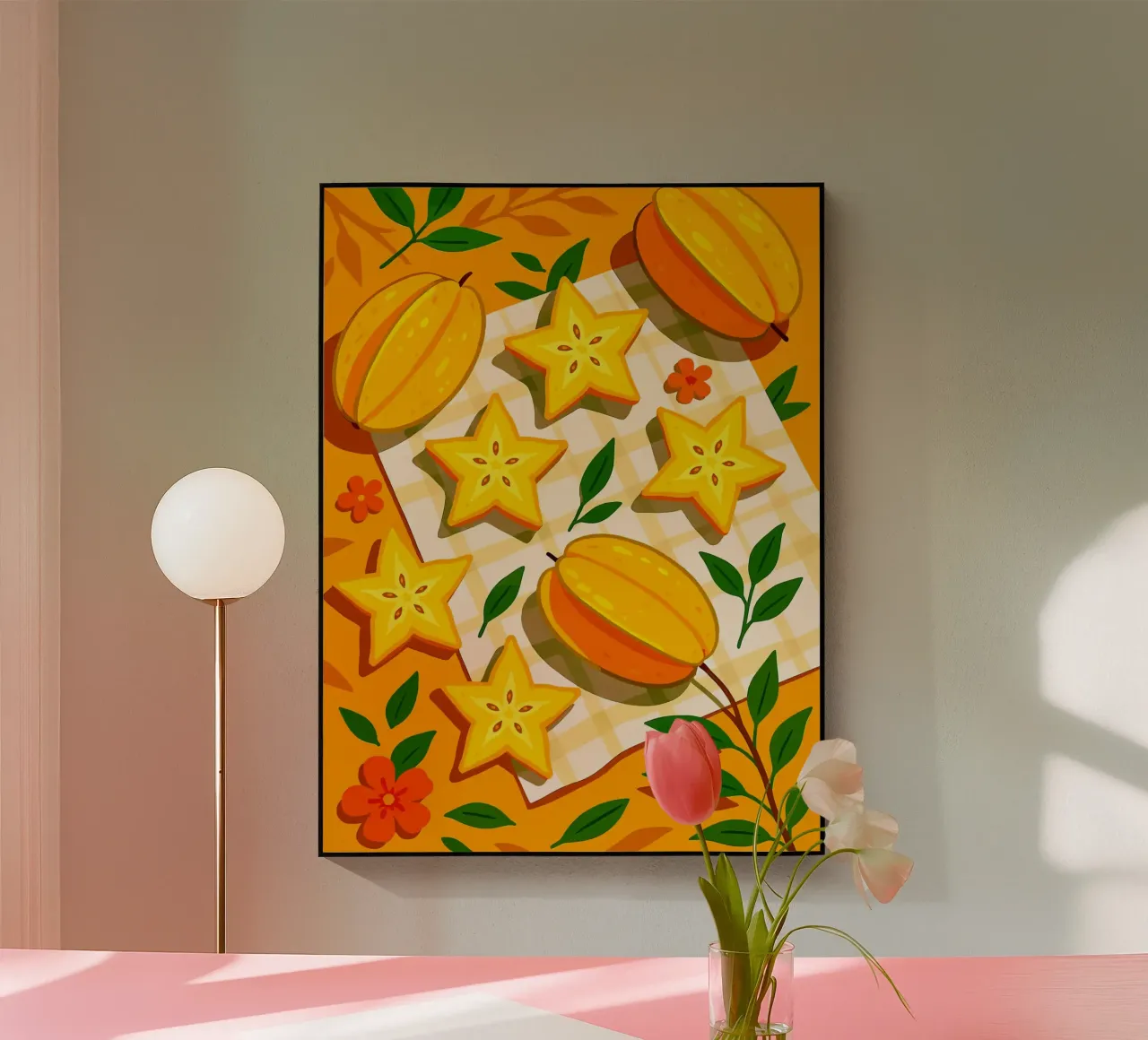 Frutta a stella: una tavola stilizzata plexiglass da BasicShopByBell