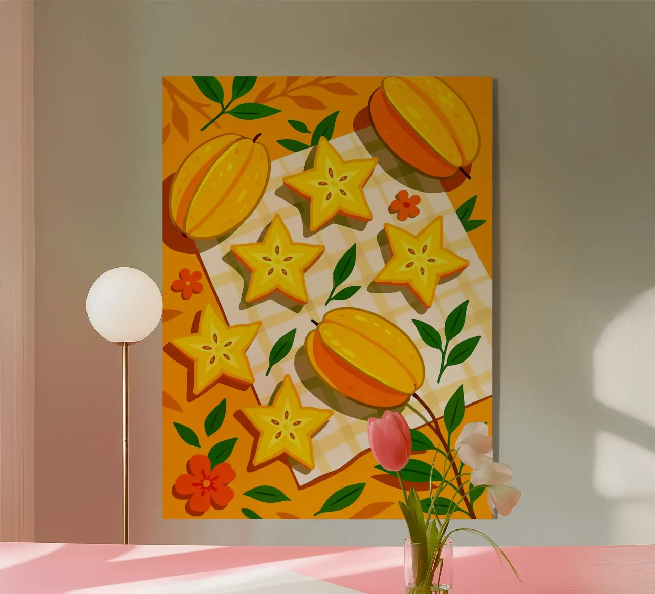 Frutta a stella: una tavola stilizzata plexiglass da BasicShopByBell