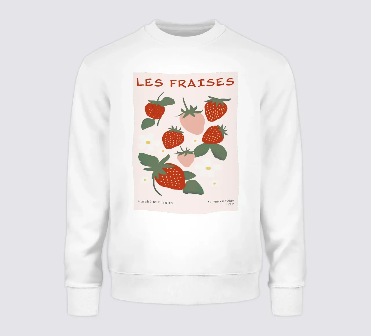 Mercato della frutta alla fragola francese felpa da BasicShopByBell
