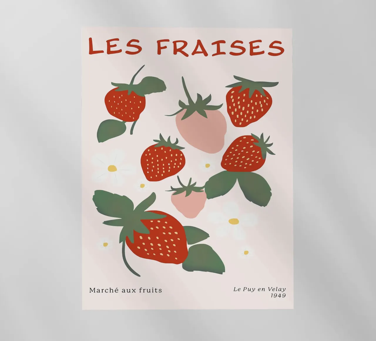 Mercato della frutta alla fragola francese pellicola backlit da BasicShopByBell