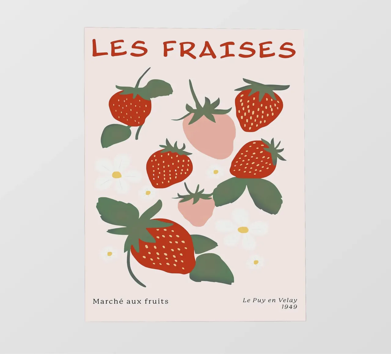 Mercato della frutta alla fragola francese pellicola backlit da BasicShopByBell