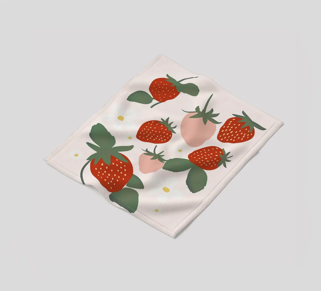 Mercato della frutta alla fragola francese coperta in pile da BasicShopByBell