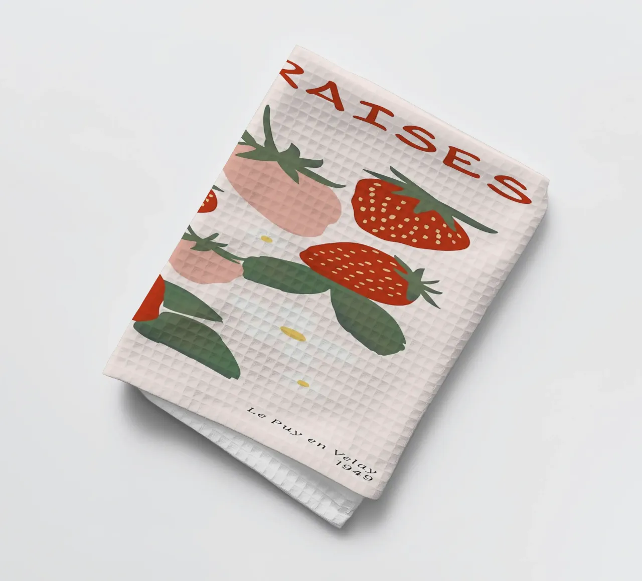 Mercato della frutta alla fragola francese canovaccio da cucina da BasicShopByBell