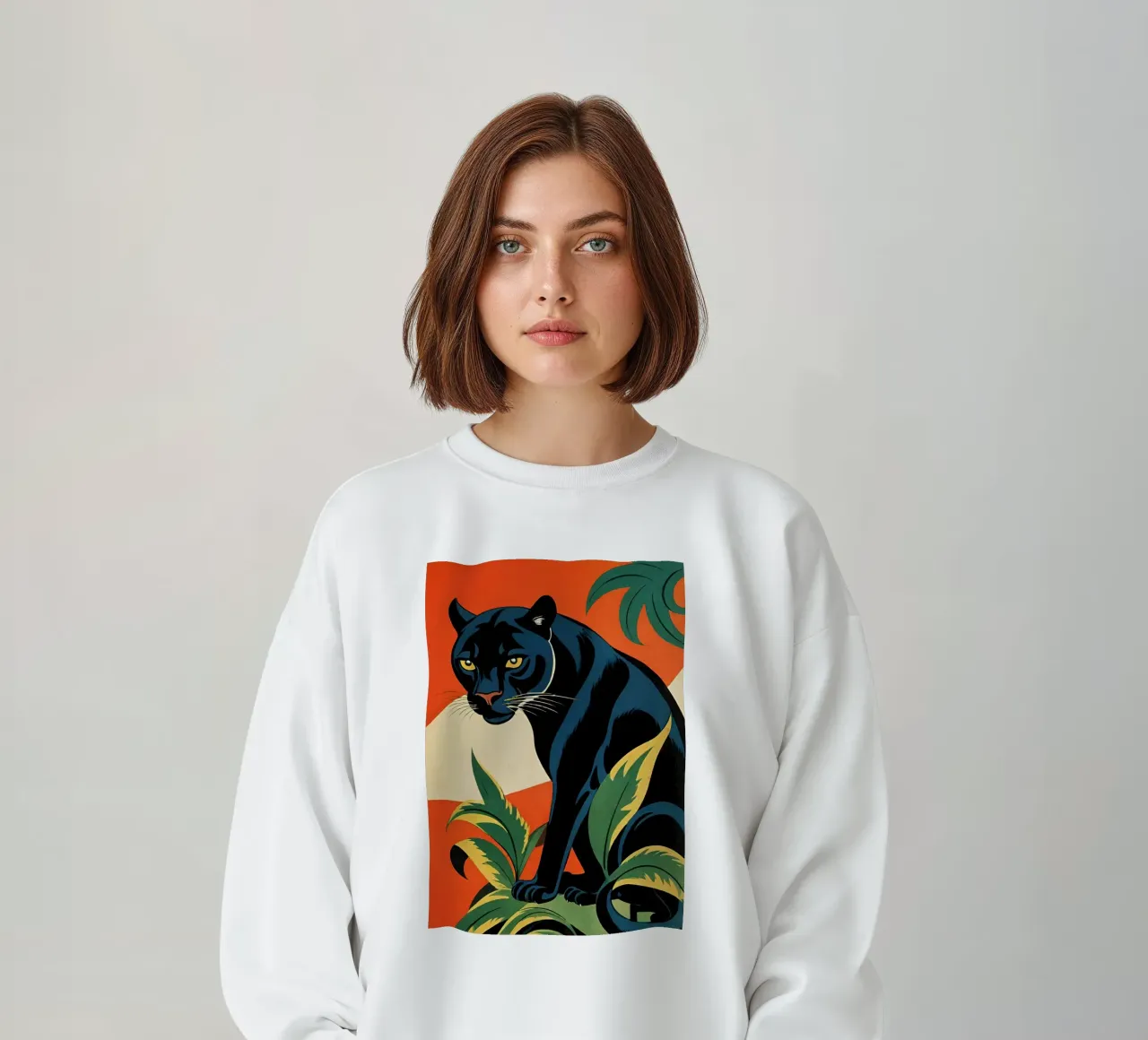 Midnight Panther - Design moderno e retrò Bujaboom felpa da bujaboom