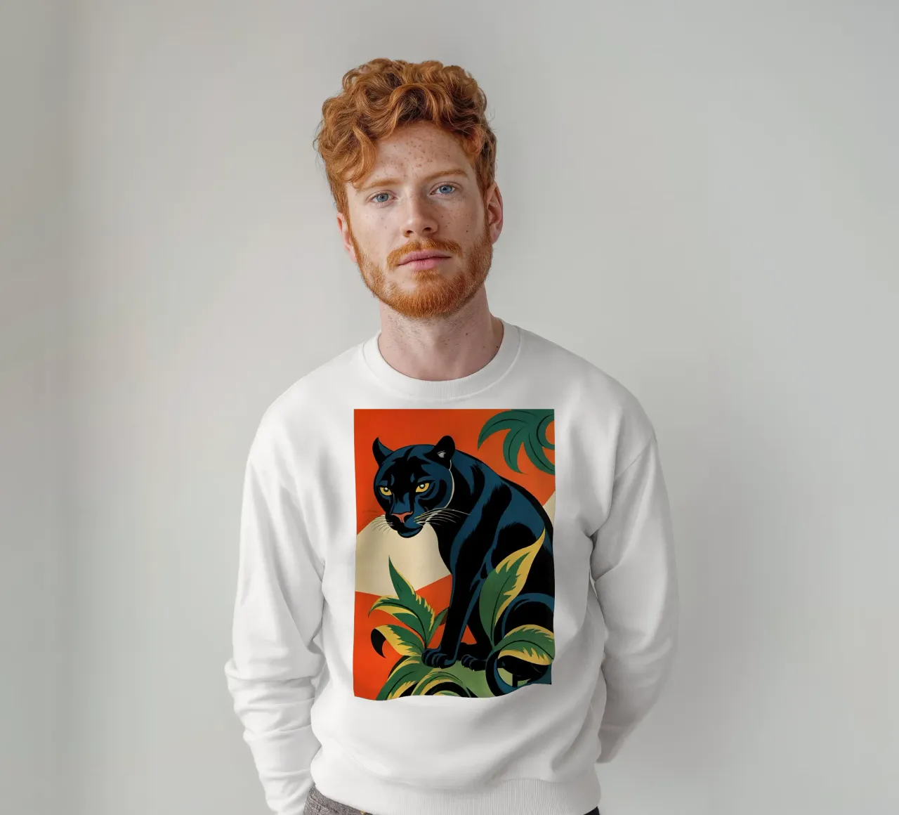 Midnight Panther - Design moderno e retrò Bujaboom felpa da bujaboom
