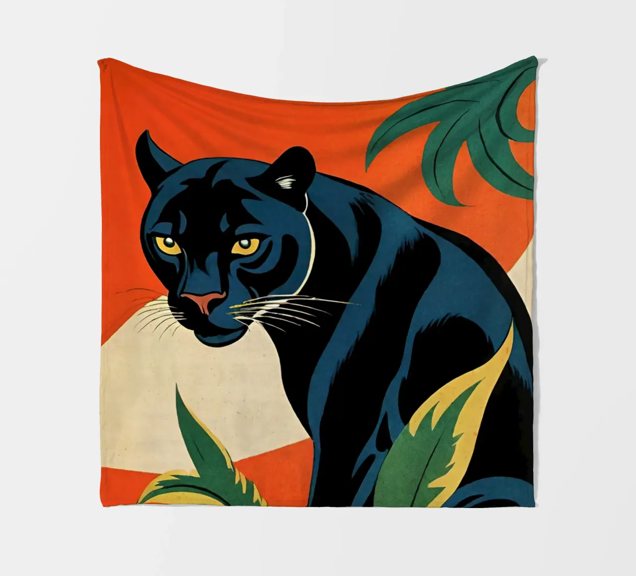 Midnight Panther - Design moderno e retrò Bujaboom coperta in pile da bujaboom