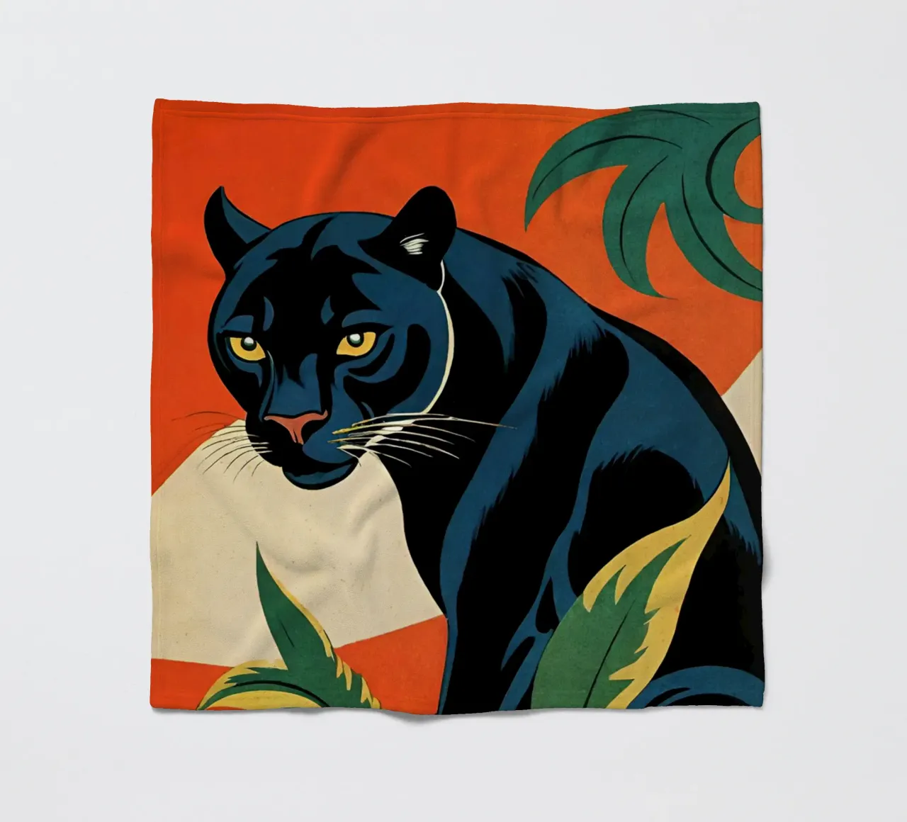 Midnight Panther - Design moderno e retrò Bujaboom coperta in pile da bujaboom