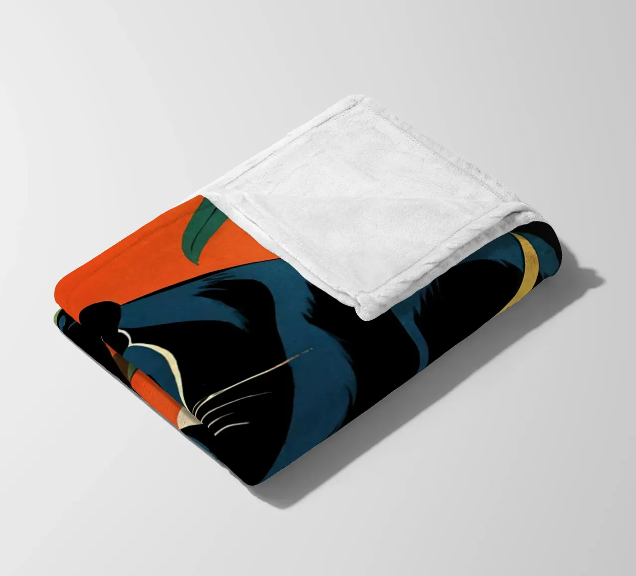 Midnight Panther - Design moderno e retrò Bujaboom coperta in pile da bujaboom