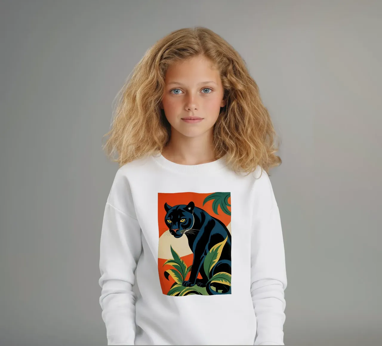 Midnight Panther - Design moderno e retrò Bujaboom felpa bambino da bujaboom