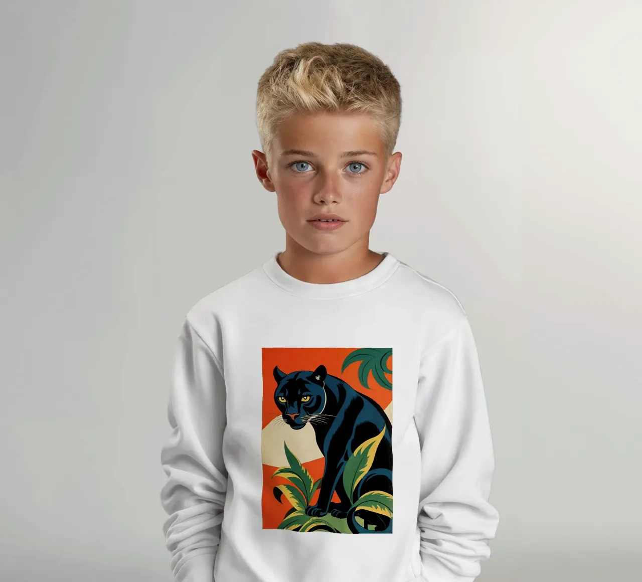 Midnight Panther - Design moderno e retrò Bujaboom felpa bambino da bujaboom
