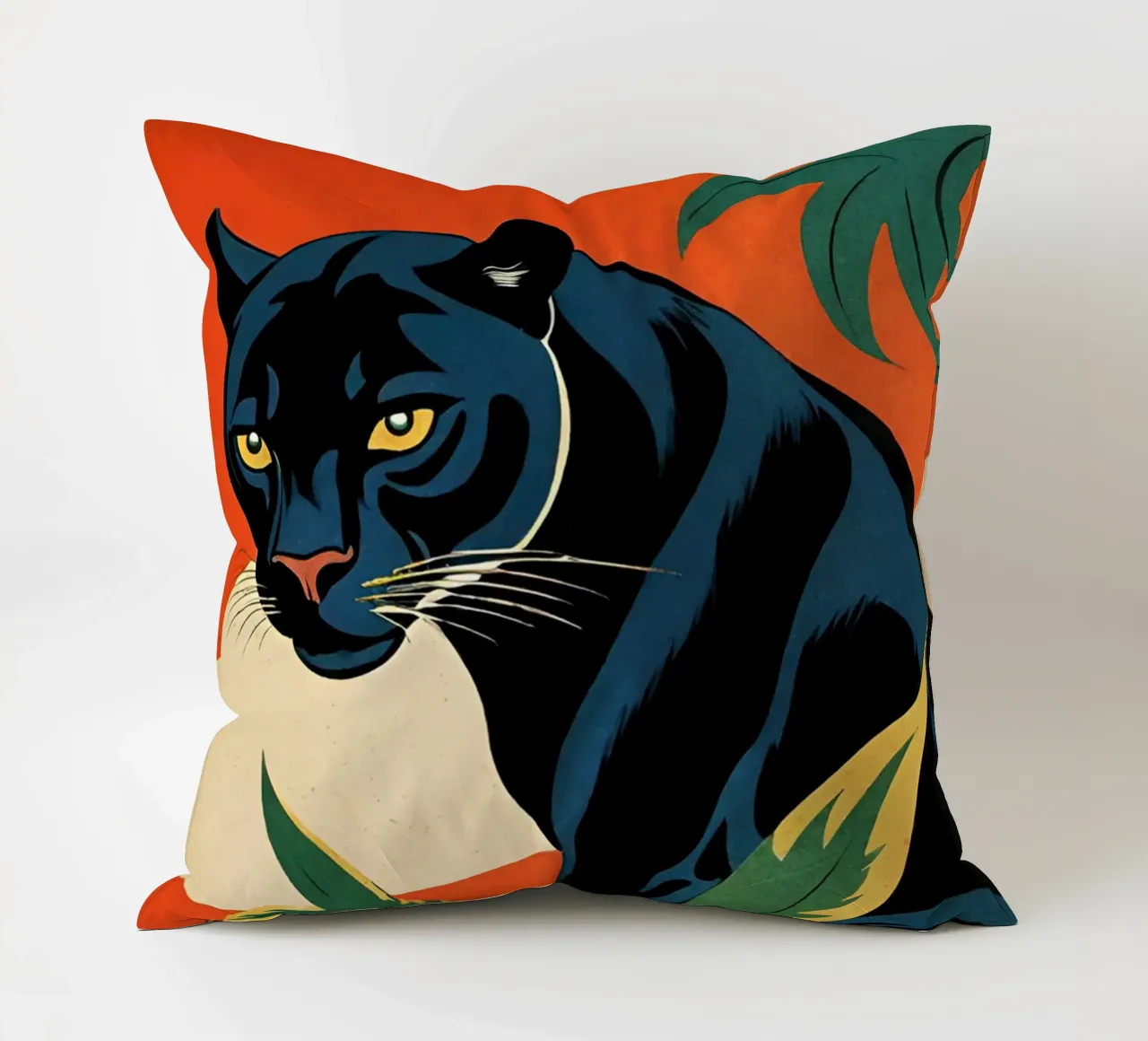 Midnight Panther - Design moderno e retrò Bujaboom cuscino da bujaboom