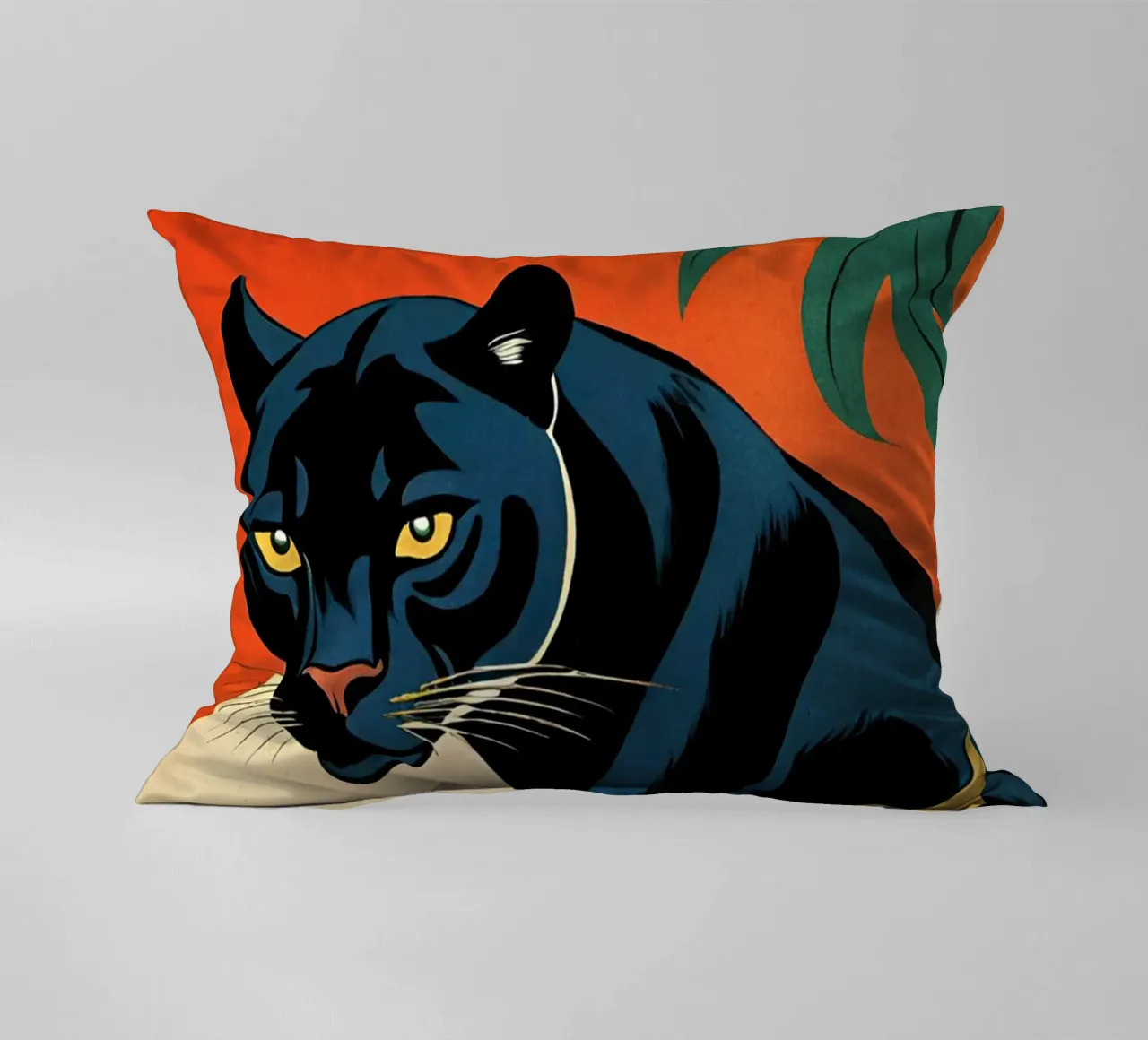 Midnight Panther - Design moderno e retrò Bujaboom cuscino da bujaboom