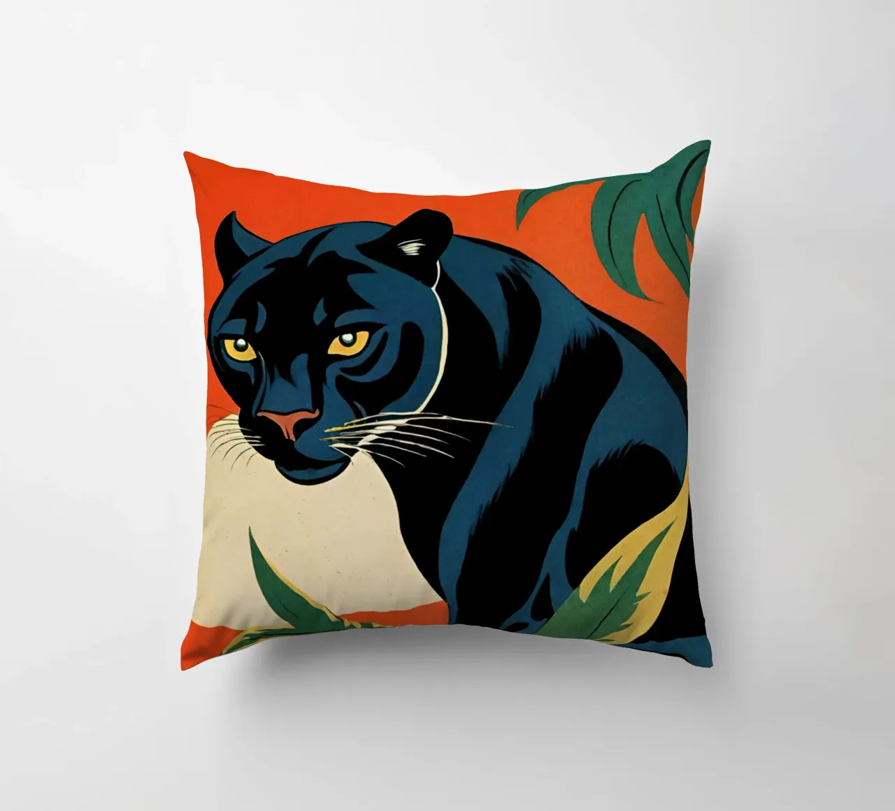 Midnight Panther - Design moderno e retrò Bujaboom cuscino da bujaboom