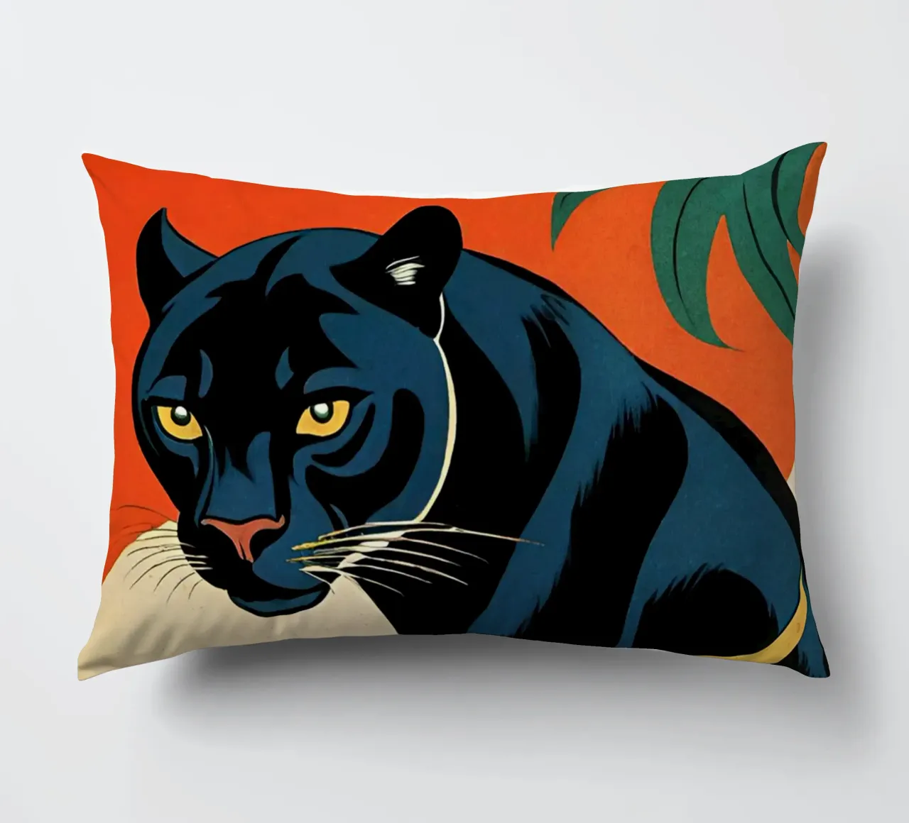 Midnight Panther - Design moderno e retrò Bujaboom cuscino da bujaboom