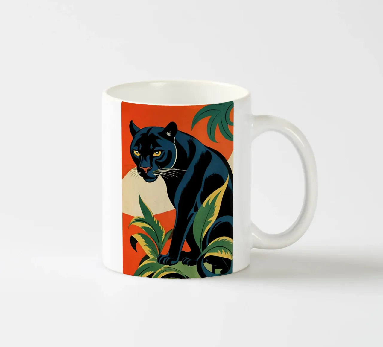 Midnight Panther - Design moderno e retrò Bujaboom tazza in ceramica da bujaboom