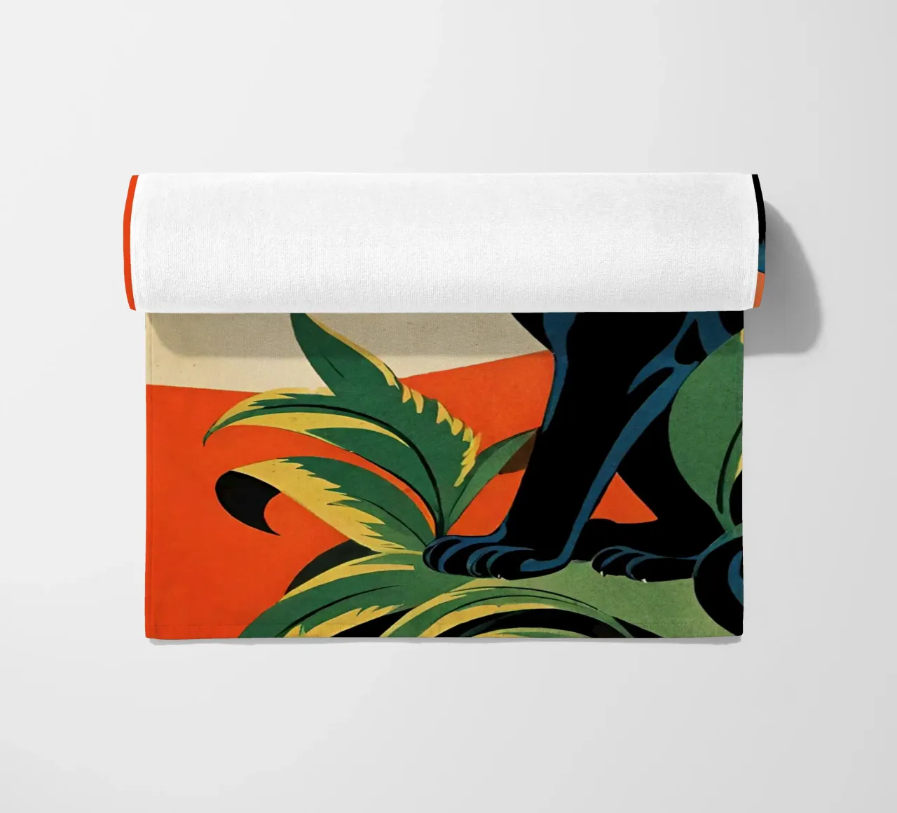 Midnight Panther - Design moderno e retrò Bujaboom telo mare da bujaboom