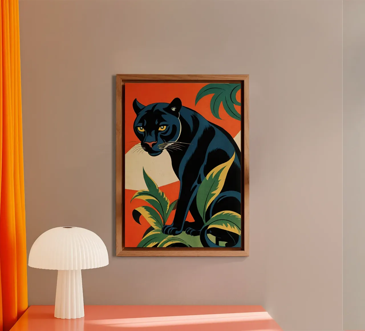 Midnight Panther - Design moderno e retrò Bujaboom alluminio dibond da bujaboom