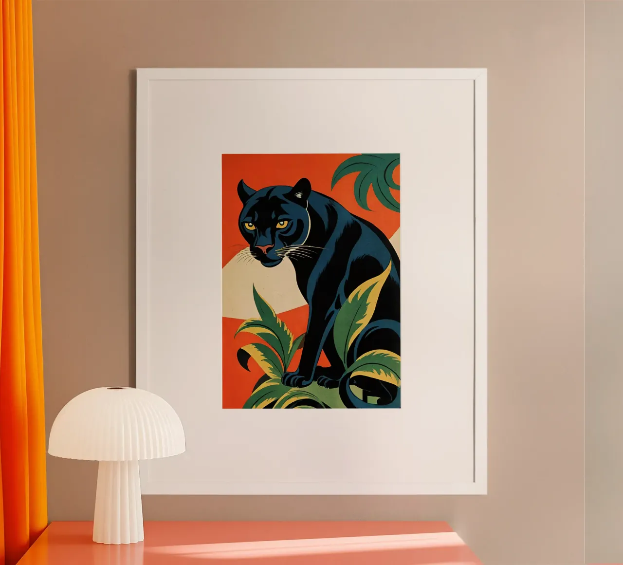 Midnight Panther - Design moderno e retrò Bujaboom carta hahnemühle da bujaboom