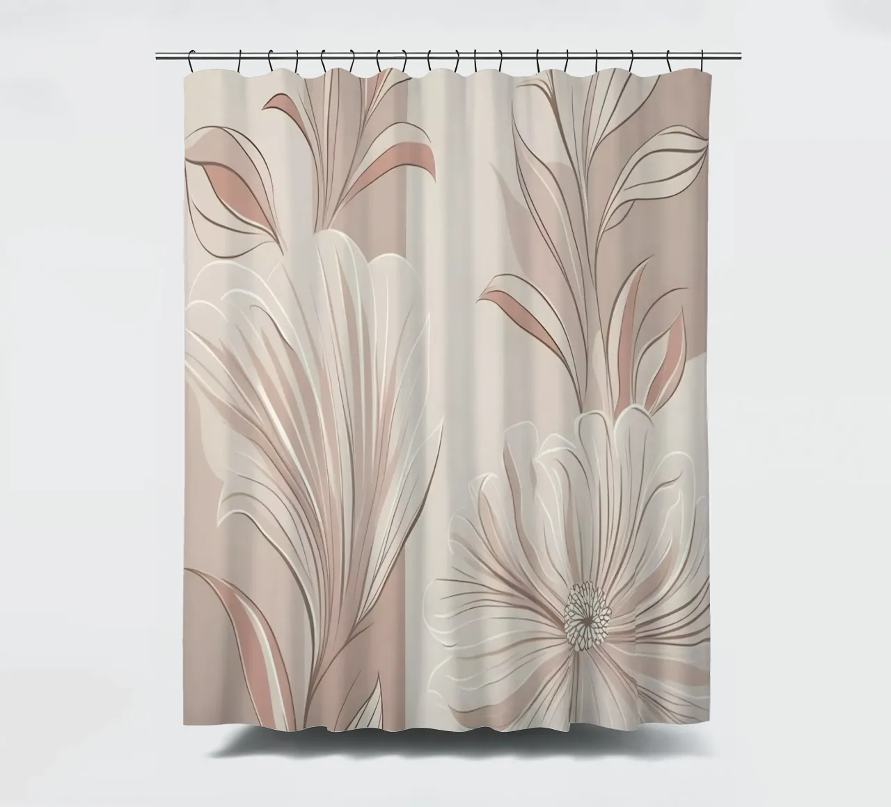 Floral Serenity shower curtain by Artistic-shop