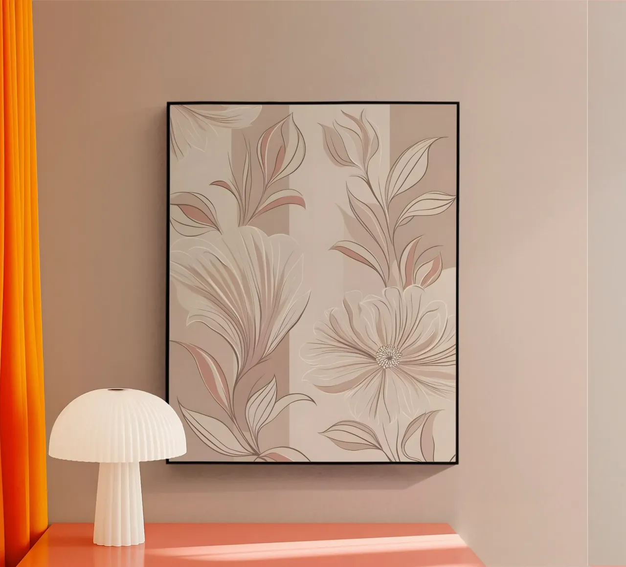 Floral Serenity acrylic glass by Artistic-shop
