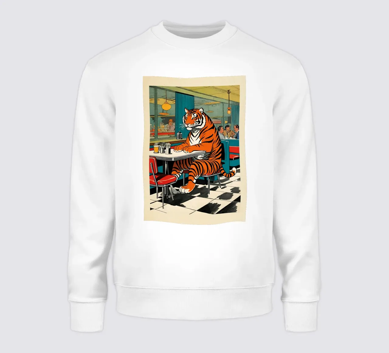 Tiger Diner - Design Pop Art retrò Bujaboom felpa da bujaboom