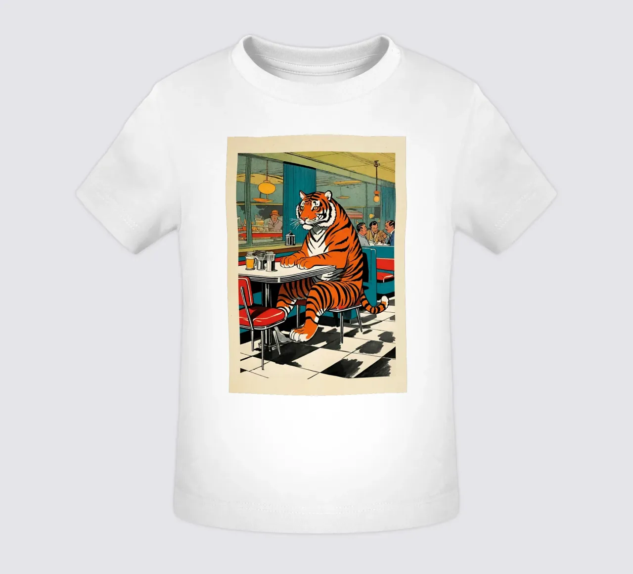 Tiger Diner - Design Pop Art retrò Bujaboom maglietta neonato da bujaboom