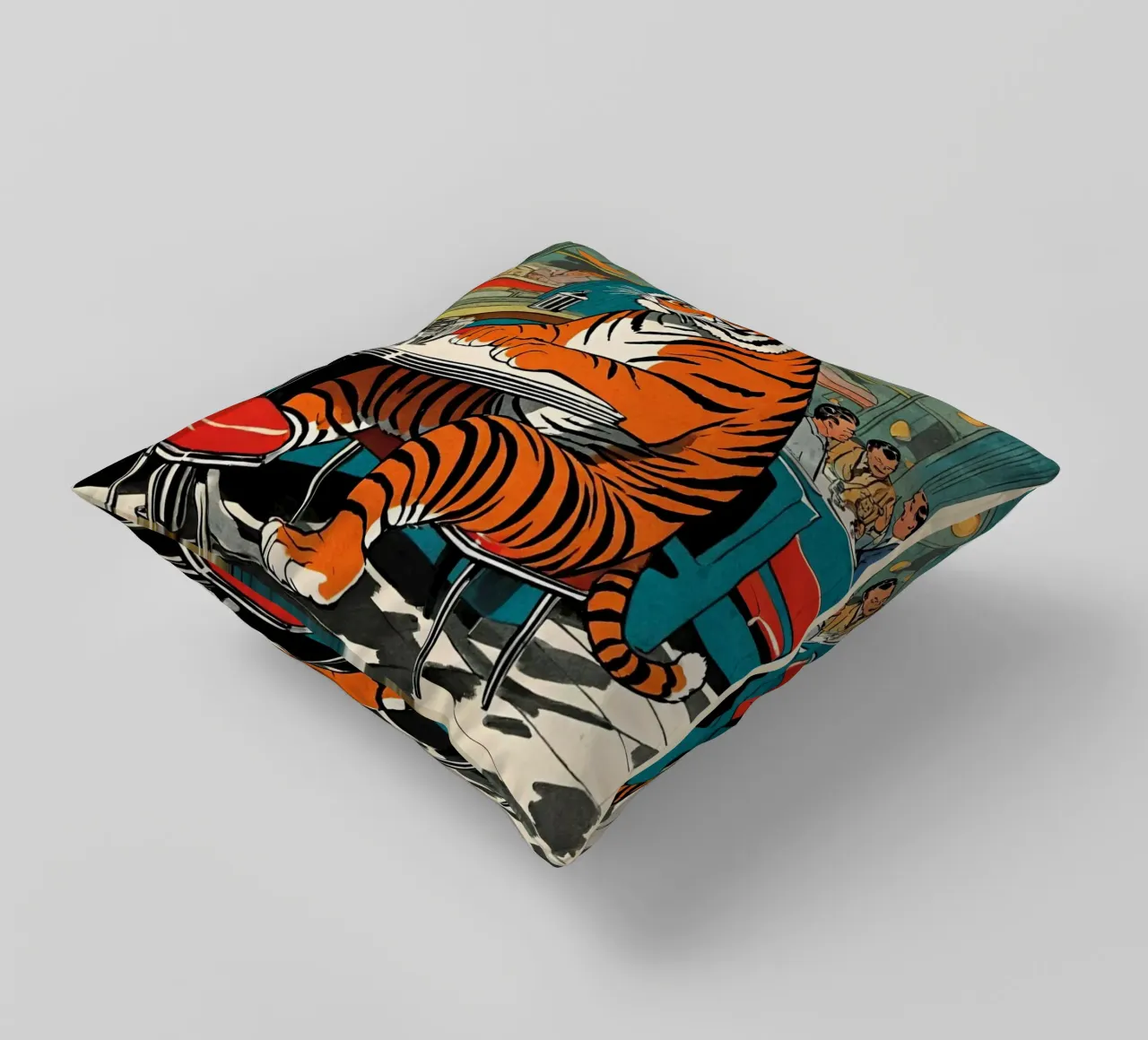Tiger Diner - Design Pop Art retrò Bujaboom cuscino da bujaboom