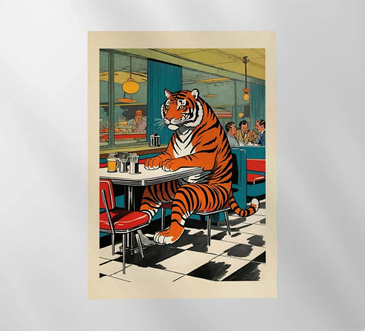 Tiger Diner - Design Pop Art retrò Bujaboom pellicola backlit da bujaboom