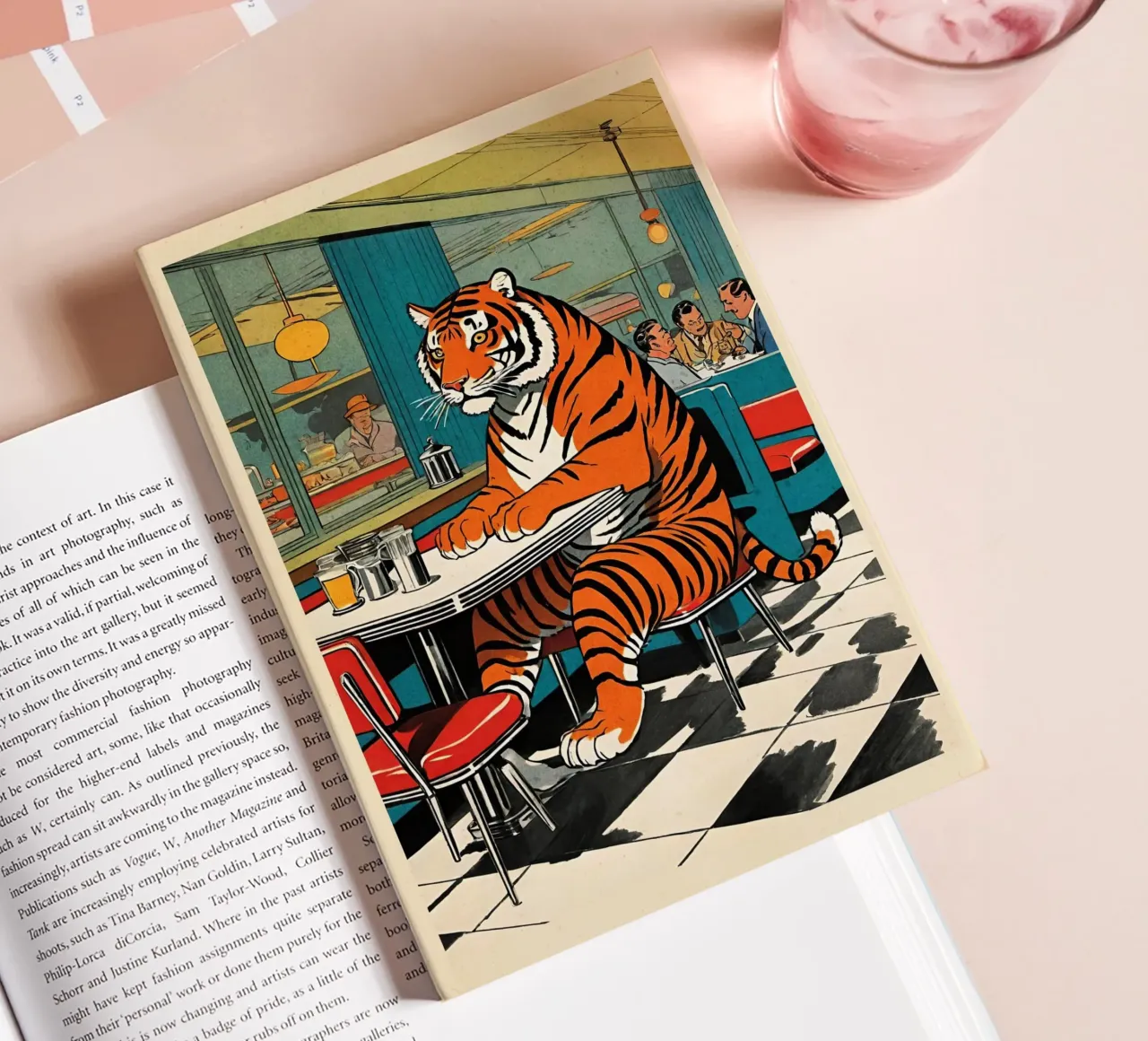 Tiger Diner - Retro Pop Art Design Bujaboom notebook by bujaboom