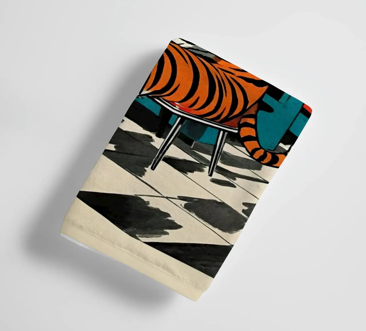 Tiger Diner - Design Pop Art retrò Bujaboom asciugamano da bagno da bujaboom