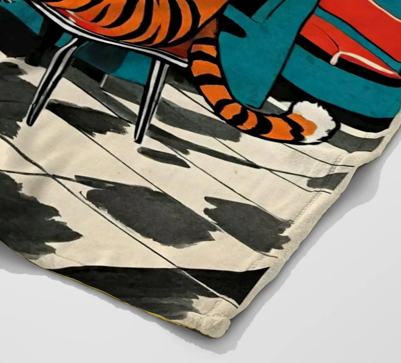 Tiger Diner - Design Pop Art retrò Bujaboom coperta in pile da bujaboom