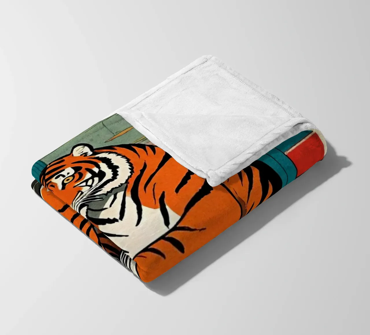 Tiger Diner - Design Pop Art retrò Bujaboom coperta in pile da bujaboom