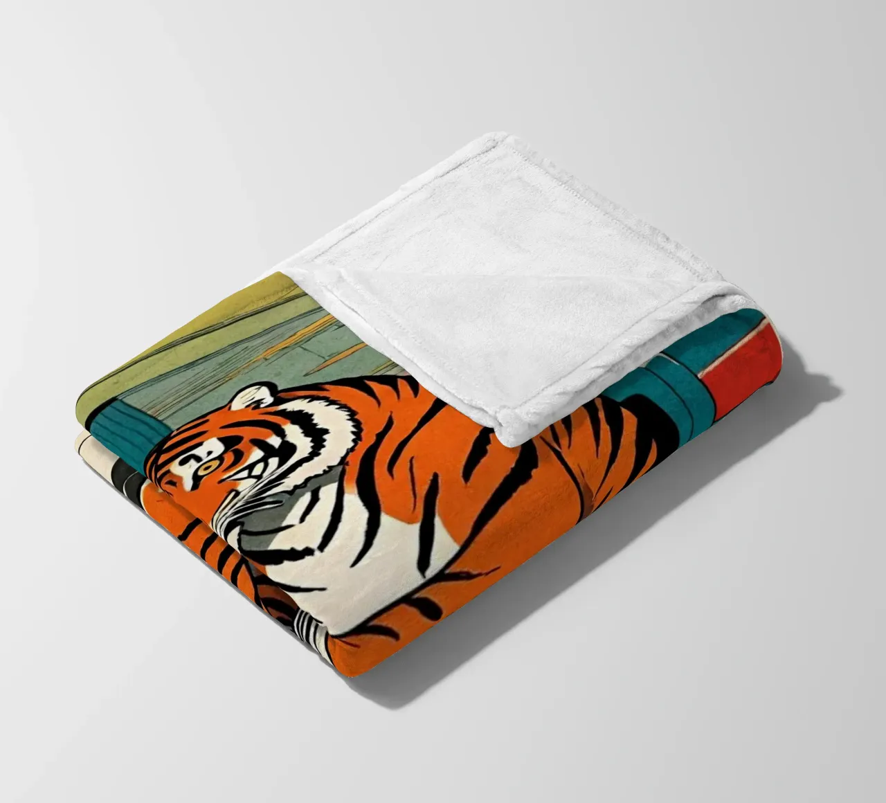 Tiger Diner - Design Pop Art retrò Bujaboom coperta in pile da bujaboom