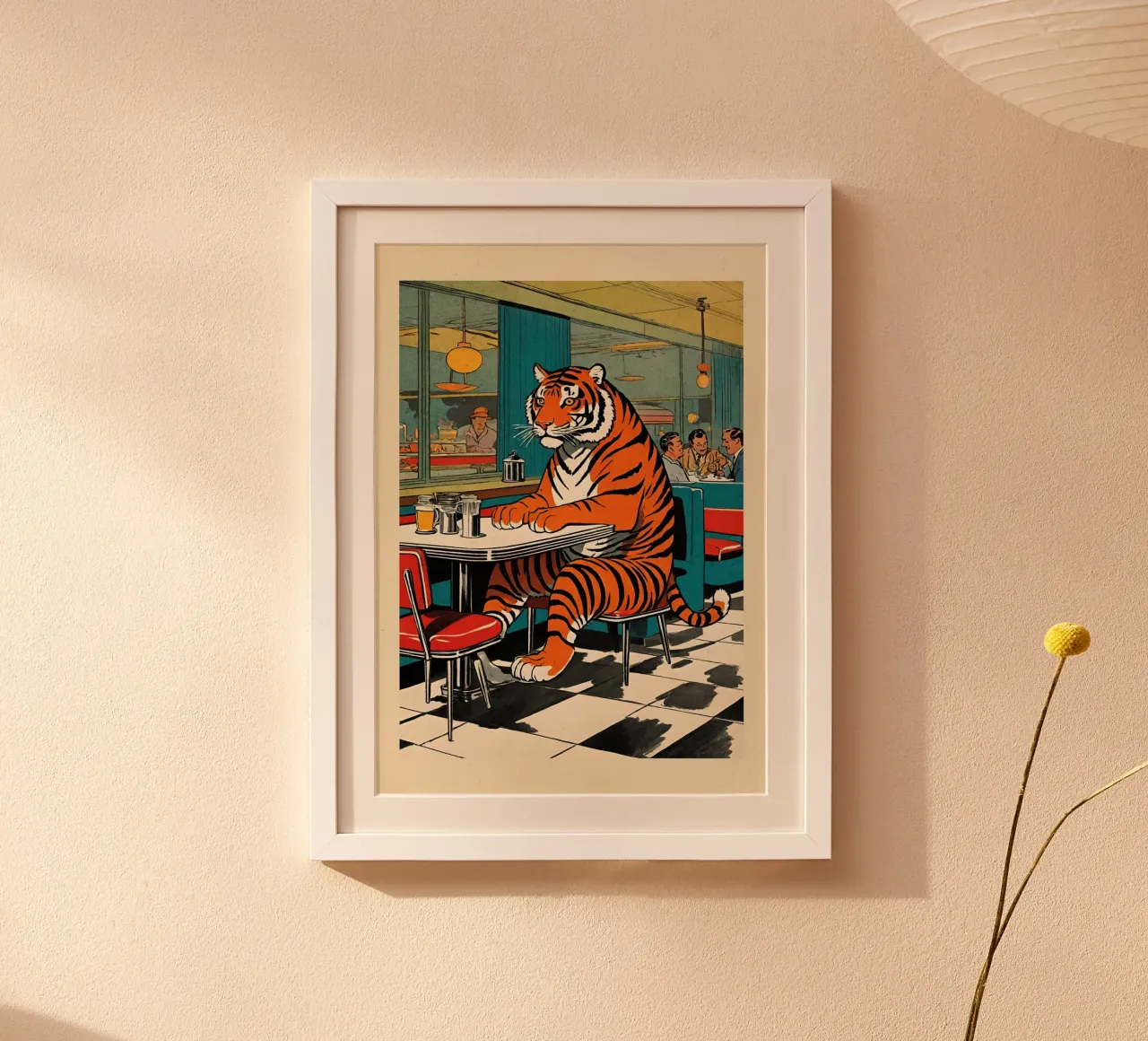 Tiger Diner - Design Pop Art retrò Bujaboom poster da bujaboom