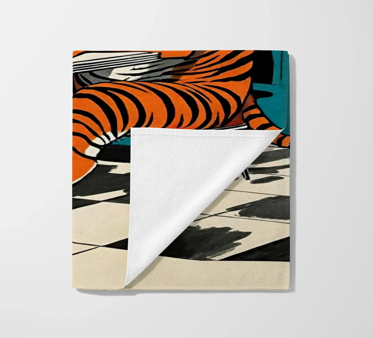 Tiger Diner - Design Pop Art retrò Bujaboom telo mare da bujaboom