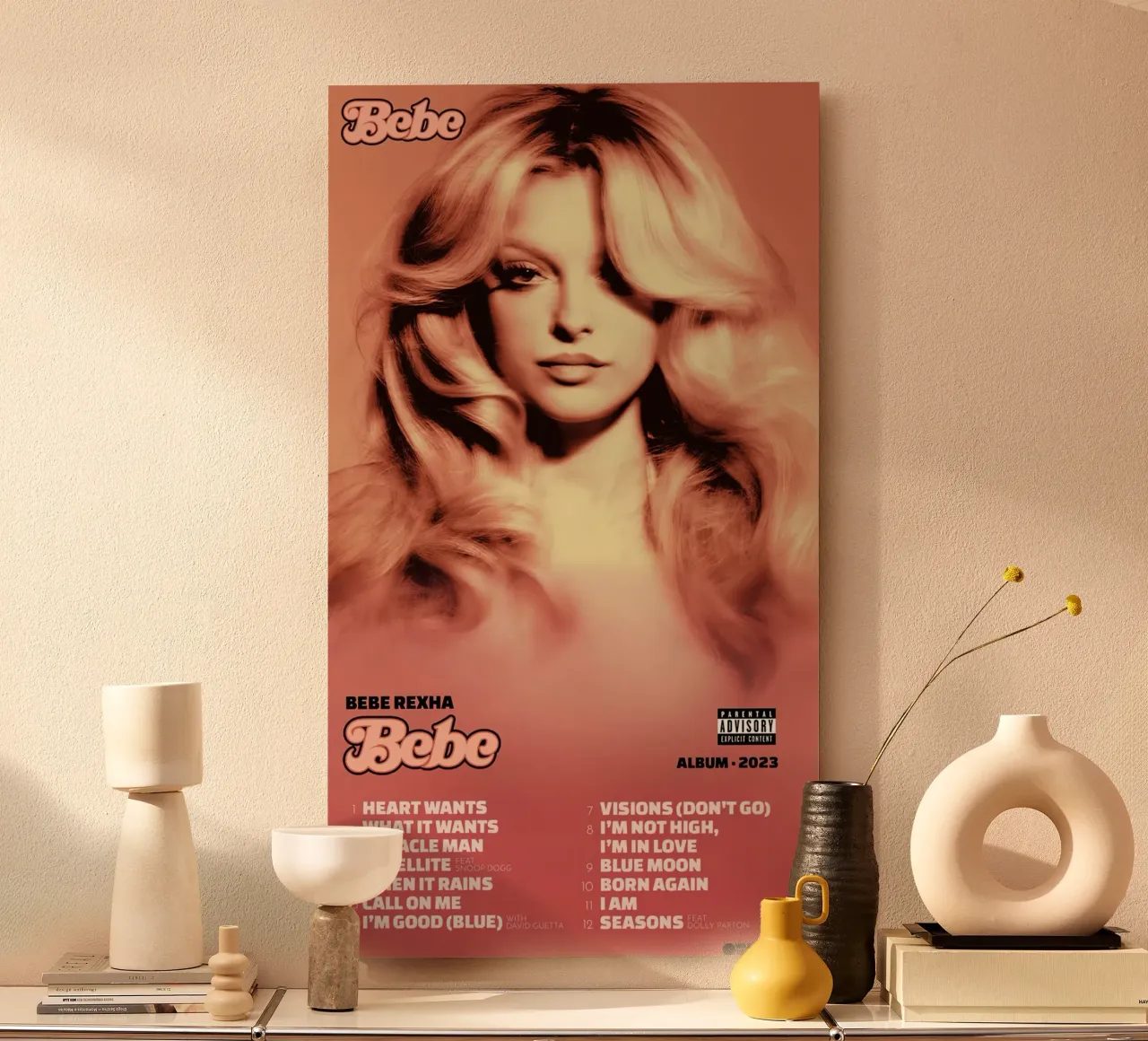 Bebe Rexha Bebe alluminio dibond da Kuromi Dancuks