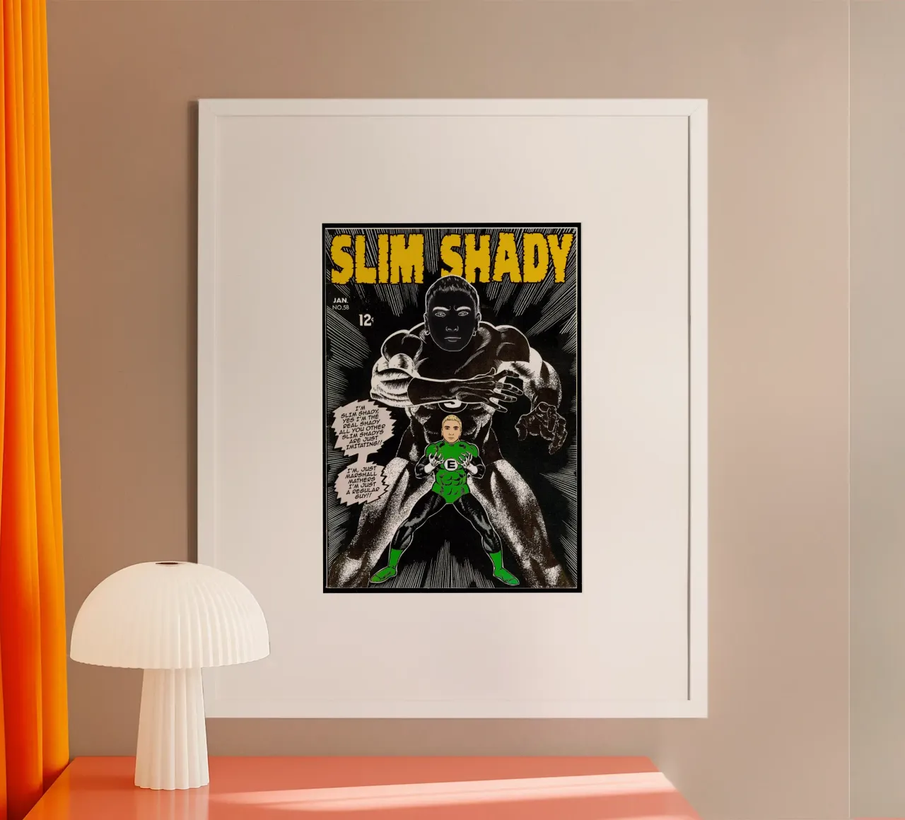 Dangerous Slim poster con telaio in plastica da Ads Libitum