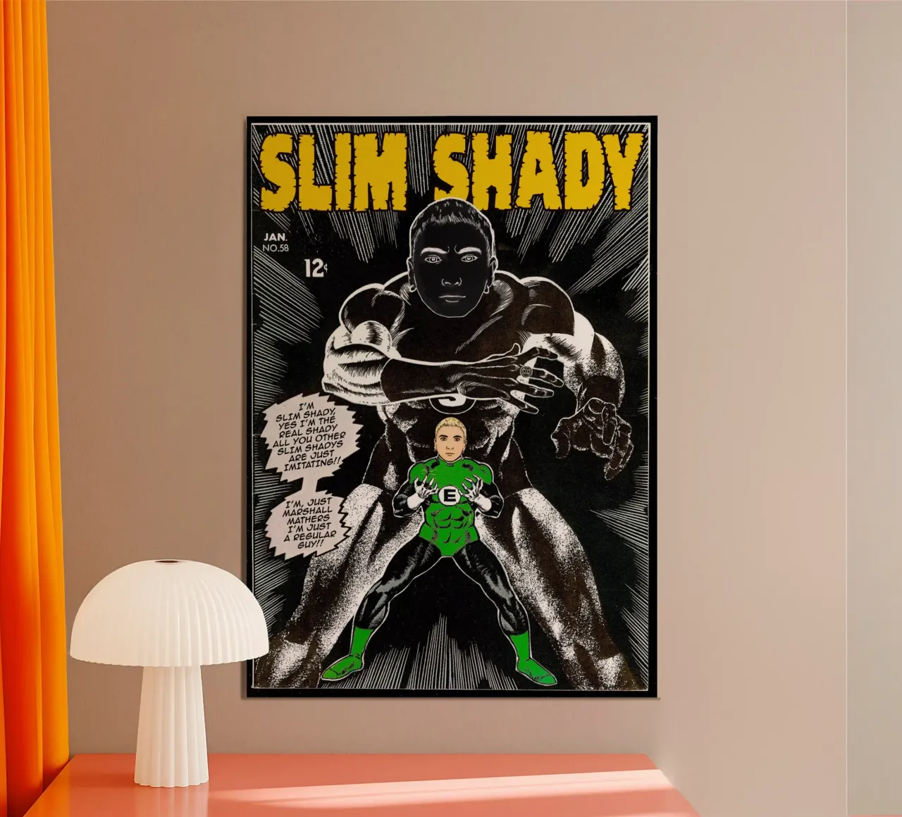 Dangerous Slim poster con telaio in plastica da Ads Libitum